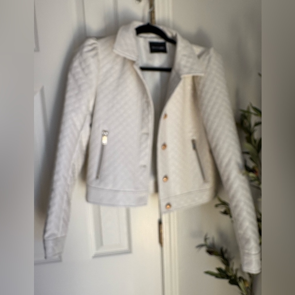 Dolce cabo White Quilted Jacket S